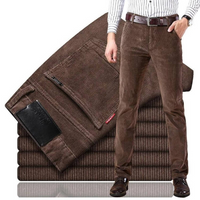 Rüdiger - Pantalons décontractés en velours côtelé pour hommes