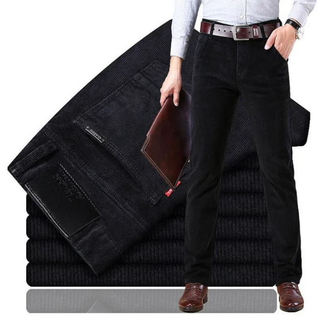 Rüdiger - Pantalons décontractés en velours côtelé pour hommes