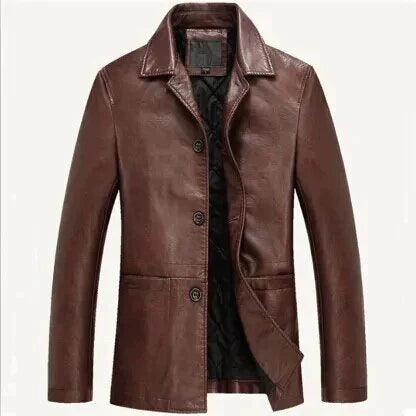 Herren Business Lederjacke Premium Kunstleder zeitlos - Conrad