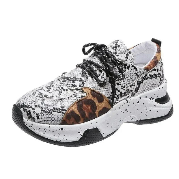 Alondra - Chaussures de sport à motif léopard pour femmes