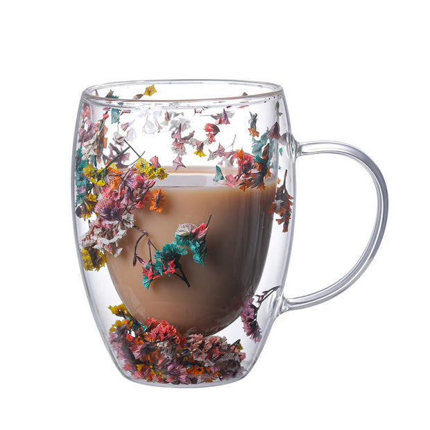 Gobelet en verre à double paroi