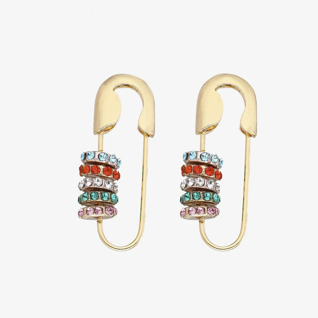 Boucles d'oreilles gouttes d'eau brillantes
