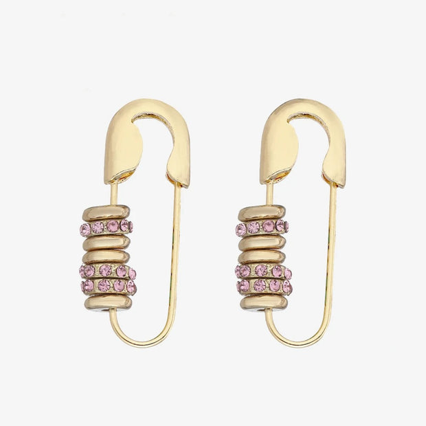 Boucles d'oreilles gouttes d'eau brillantes