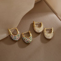 Boucles d'oreilles chic en acier inoxydable