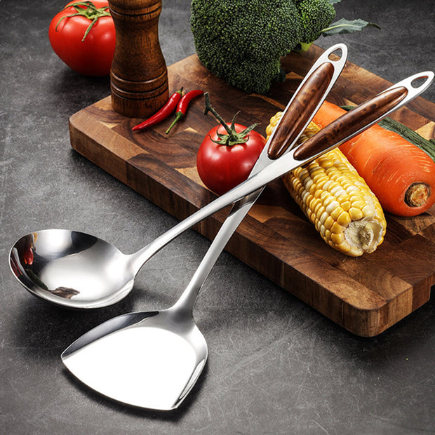 Set d'ustensiles de cuisine en acier inoxydable