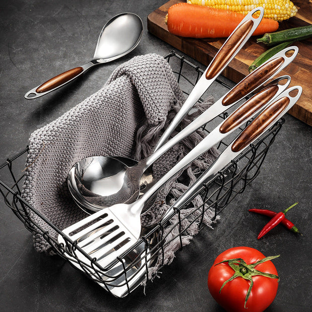 Set d'ustensiles de cuisine en acier inoxydable