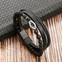 Elegant Vintage - Bracelet en cuir de luxe