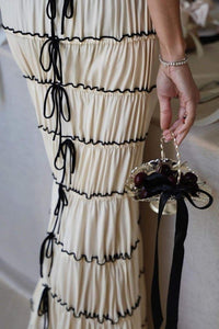 Addy - Robe longue tunnel à volants