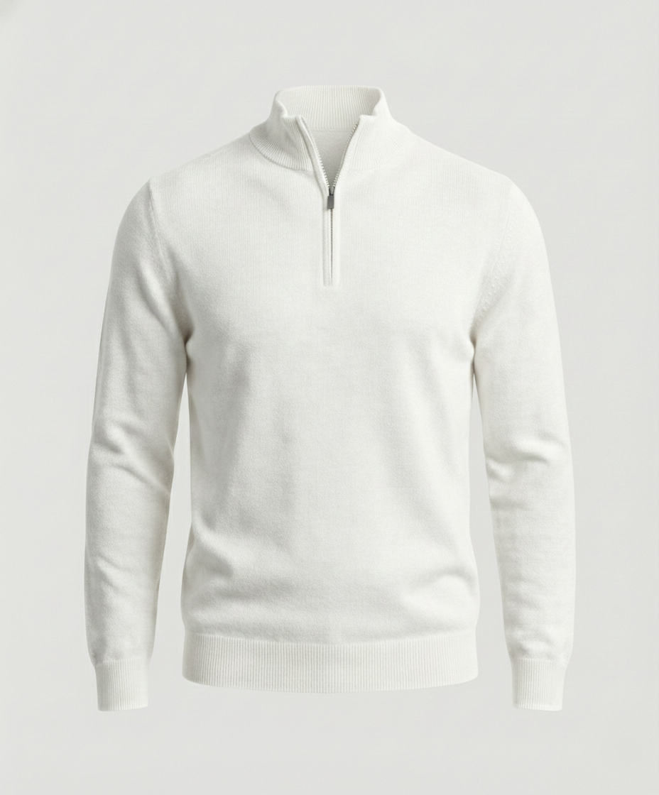 Premium-Pullover mit halbem Reißverschluss für Männer - Tiago