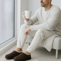 Herren Hausschuhe mit Plüscheffekt - Ervian