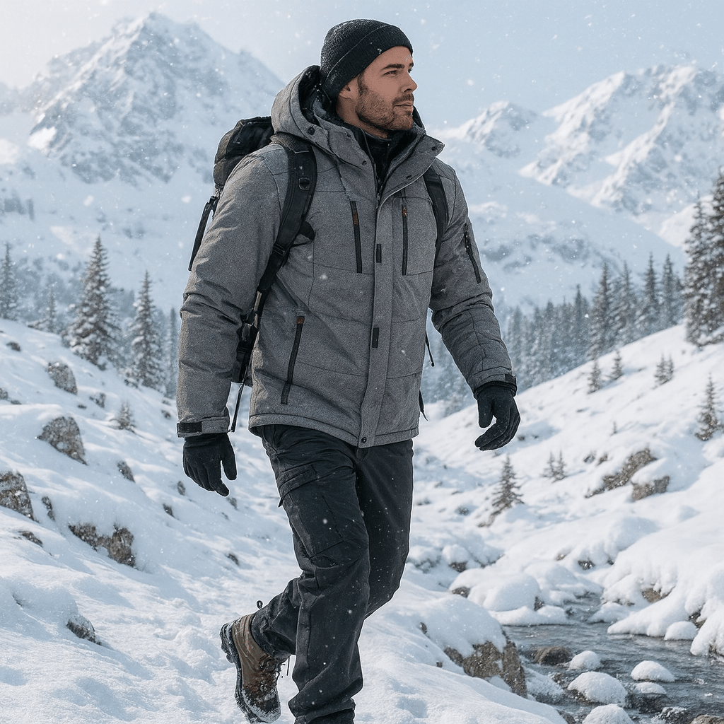 Thermische und winddichte Skijacke für Herren - Eryndor