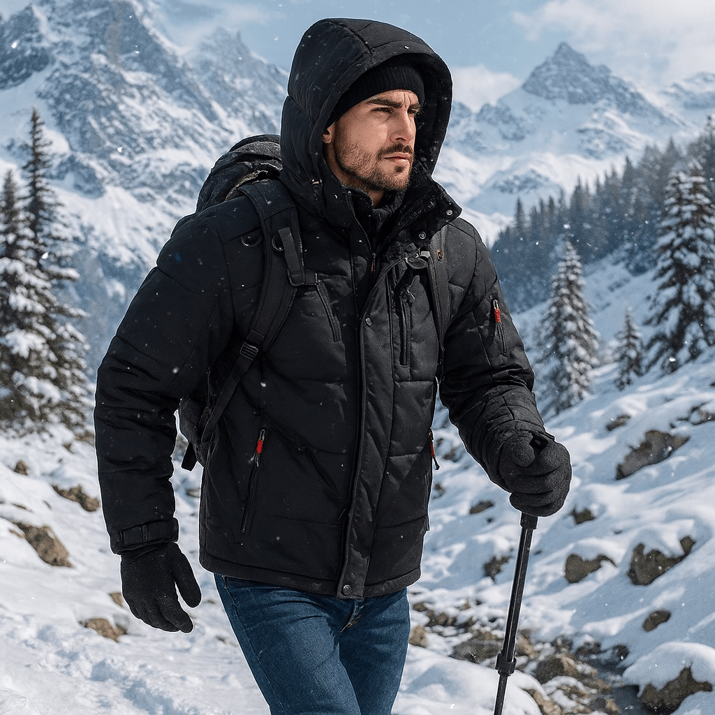 Thermische und winddichte Skijacke für Herren - Eryndor