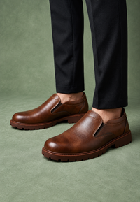 Mocassins pour homme à semelle track et élastiques latéraux - Jorrit