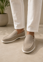 Einfarbige Herren-Mokassins im Herbst-Look – Gerald