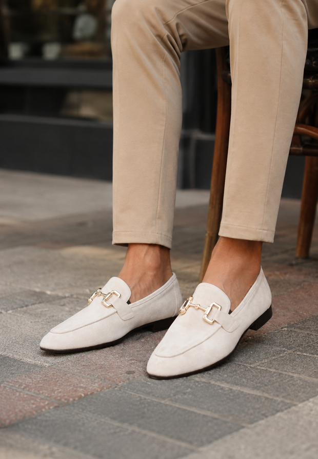 Mocassins pour homme à boucle métallique, style classique - René