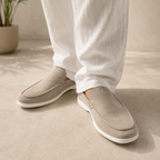 Einfarbige Herren-Mokassins im Herbst-Look – Gerald
