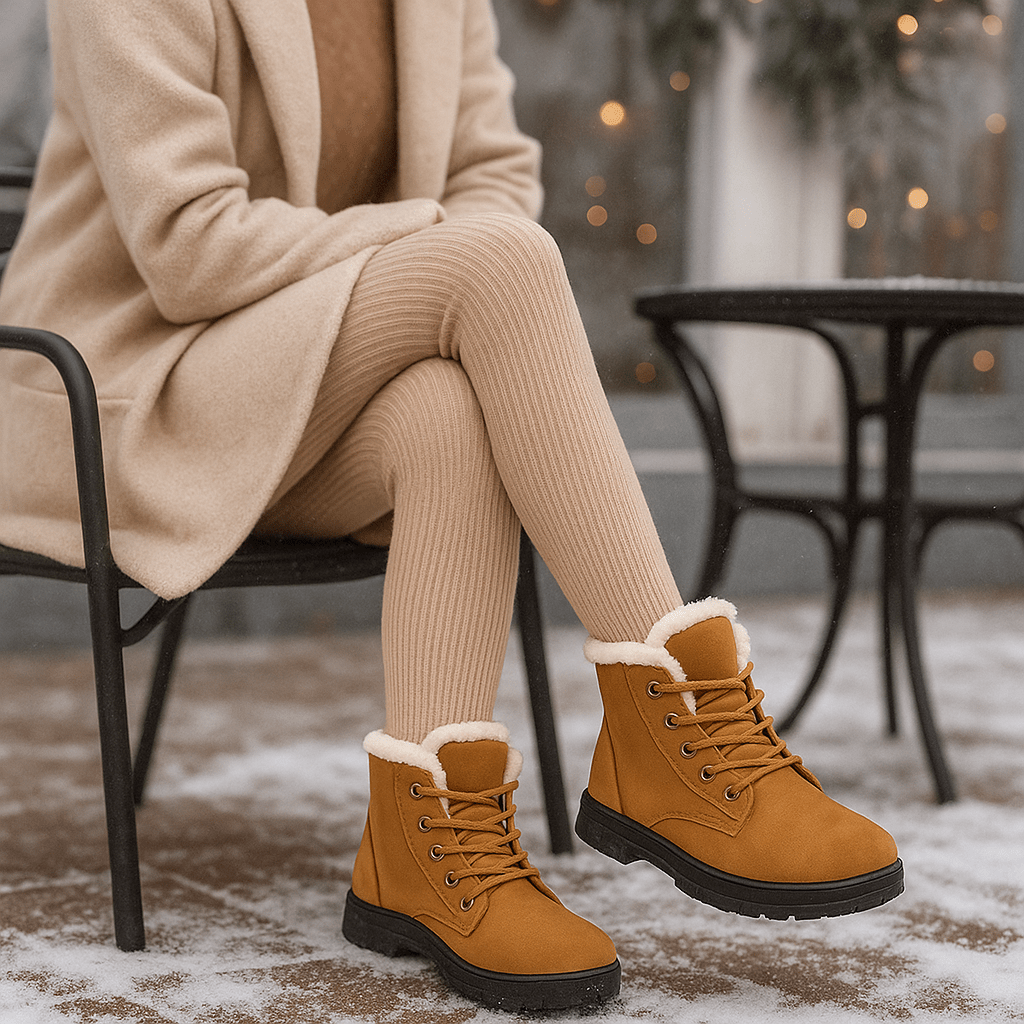 Damen-Stiefeletten mit Plüsch-Effekt - Lirenne