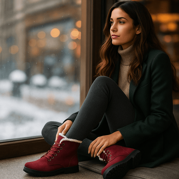 Bottines pour femmes avec effet peluche - Lirenne