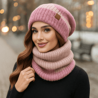 Noëlle – Luksusvillapipo ja - huivi naisille - EmiyoSuomi - Lämpimät pipot