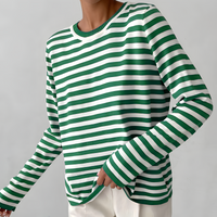 EleganceStripe Chemise à manches longues