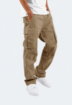 Herren-Cargohose, tailliert, Seitentaschen, verstellbarer Saum – Hilbert
