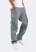 Herren-Cargohose, tailliert, Seitentaschen, verstellbarer Saum – Hilbert
