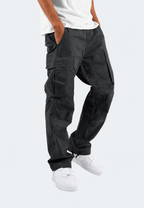 Herren-Cargohose, tailliert, Seitentaschen, verstellbarer Saum – Hilbert