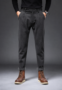 Pantalon décontracté à coupe droite avec pinces - Viktor