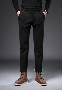 Pantalon décontracté à coupe droite avec pinces - Viktor