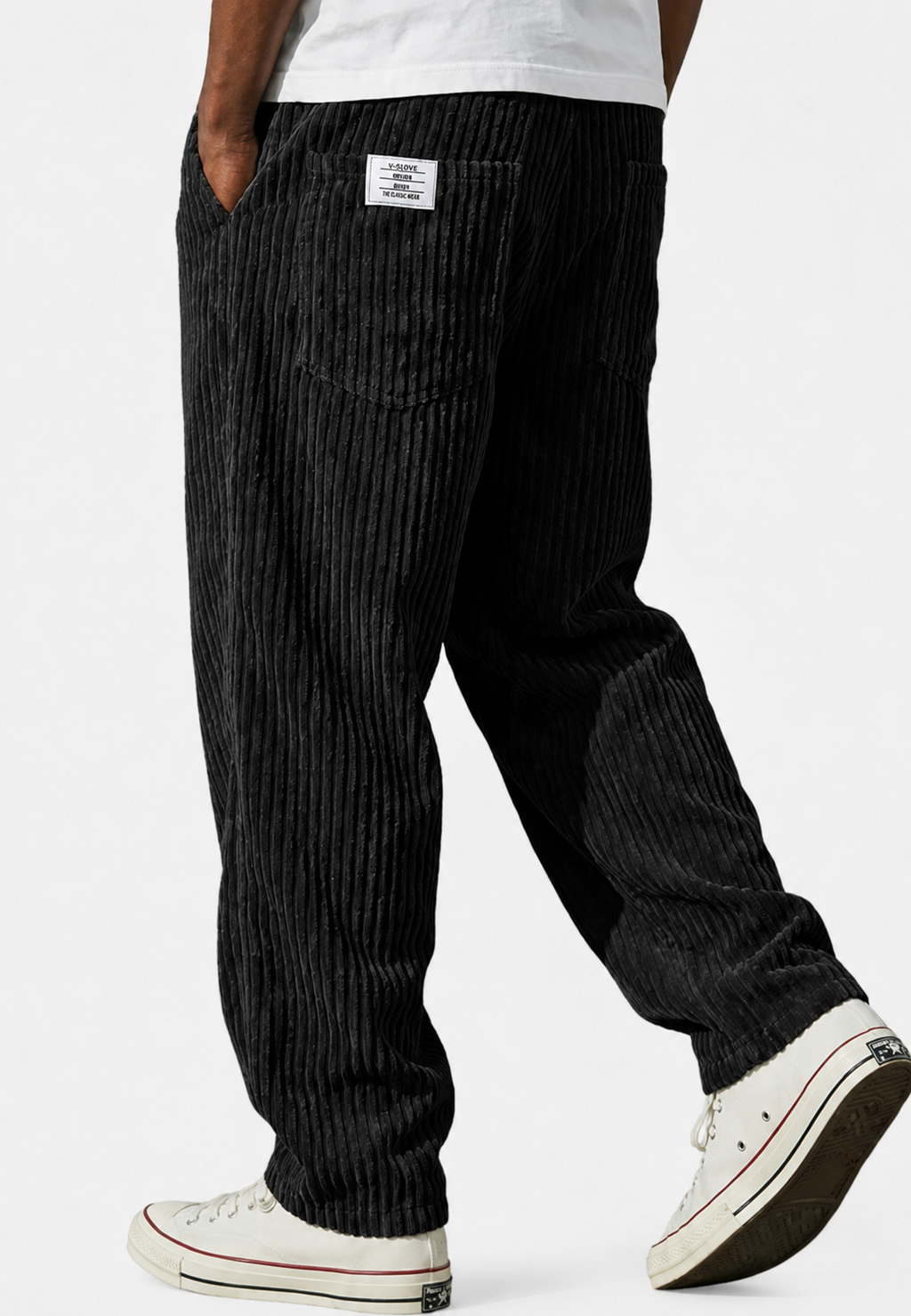 Herren-Cordhose in lockerer Passform mit Taschen – Bastian