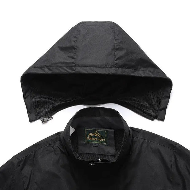 Parka Homme ForceHiver - Vert Militaire Coupe-Vent