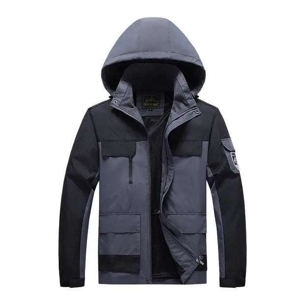 Parka Homme ForceHiver - Vert Militaire Coupe-Vent