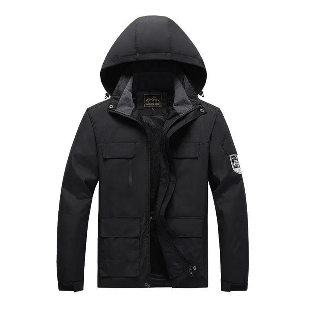 Parka Homme ForceHiver - Vert Militaire Coupe-Vent