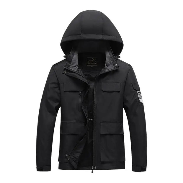 Parka Homme ForceHiver - Vert Militaire Coupe-Vent