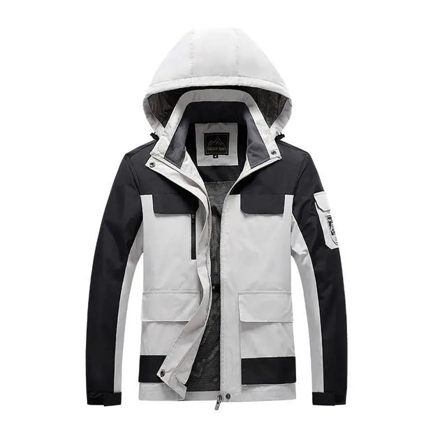 Parka Homme ForceHiver - Vert Militaire Coupe-Vent