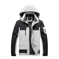 Parka Homme ForceHiver - Vert Militaire Coupe-Vent