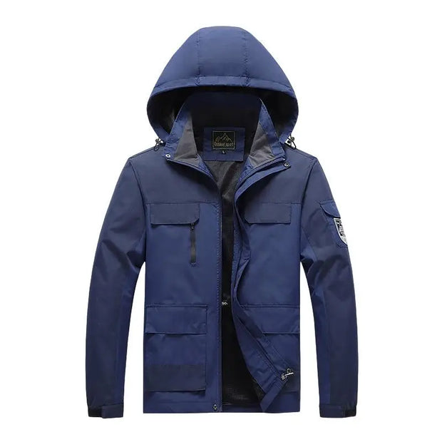 Parka Homme ForceHiver - Vert Militaire Coupe-Vent