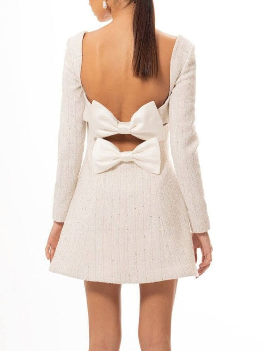 Mirin - Mini-robe dos nu avec nœuds