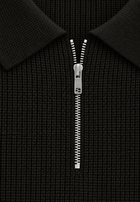 Pull en maille à col polo et fermeture éclair - Severin