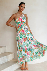 Edith Robe midi flare imprimée