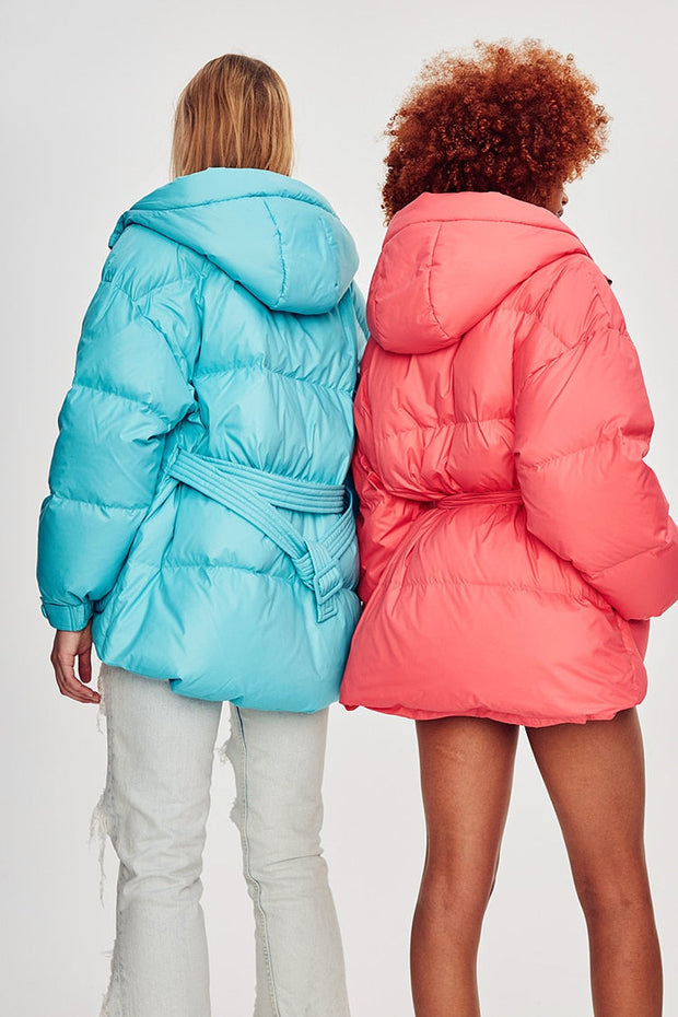 Doudoune Femme Ceinturée "Street Chic"