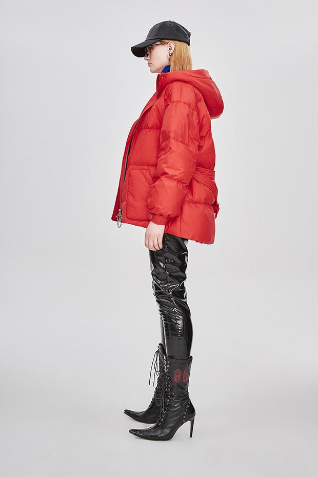 Doudoune Femme Ceinturée "Street Chic"