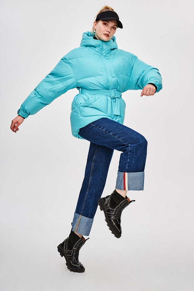 Doudoune Femme Ceinturée "Street Chic"