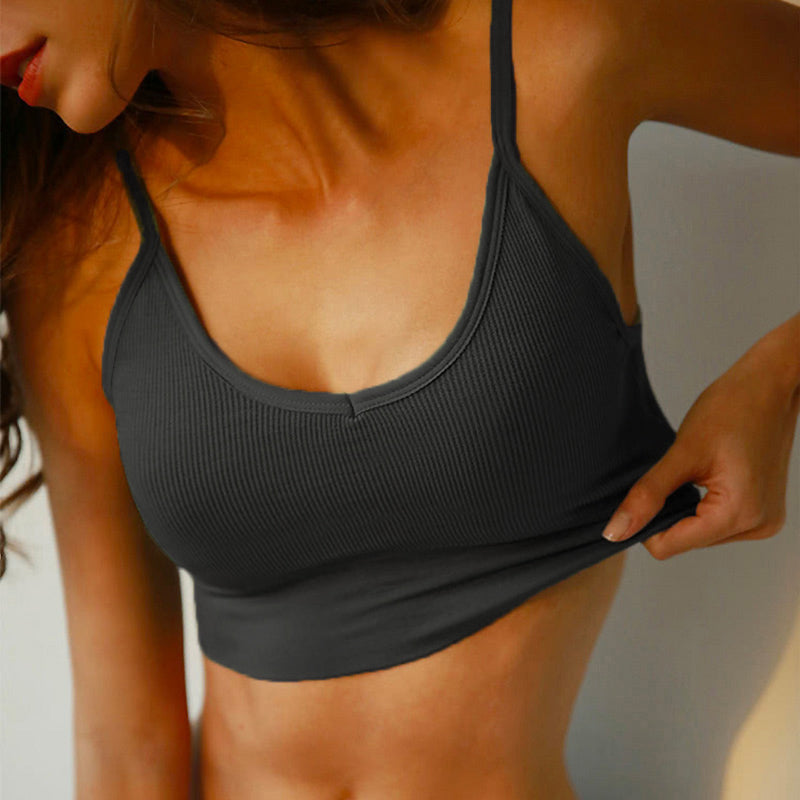 Emma - Top crop sans couture et sans fil