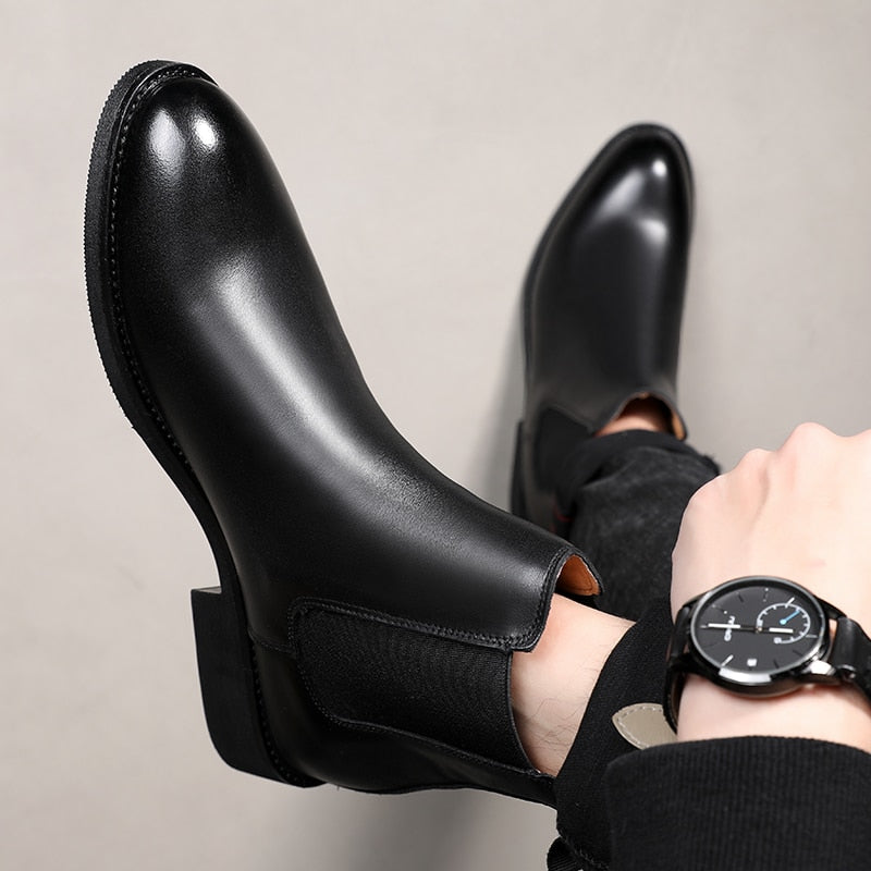 Lederstiefeletten für Männer mit italienischem Design - Arveon