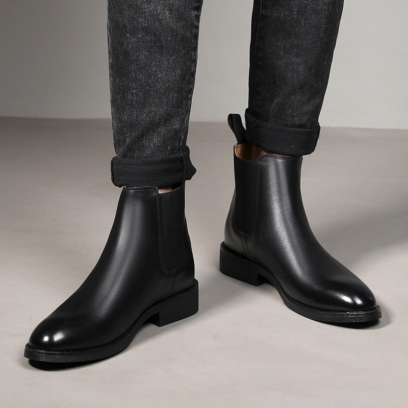 Lederstiefeletten für Männer mit italienischem Design - Arveon