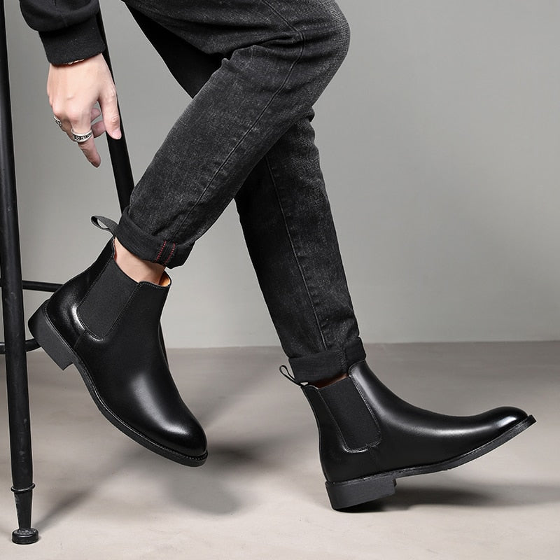 Lederstiefeletten für Männer mit italienischem Design - Arveon