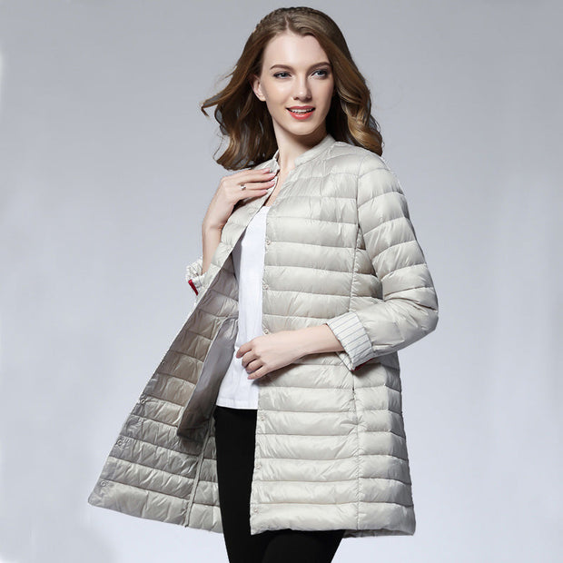Doudoune Longue à Capuche "Ultra Light Femme