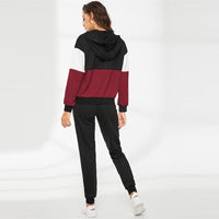 Samantha - Sweat à capuche deux pièces avec fermeture éclair et pantalon de survêtement