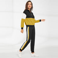 Samantha - Sweat à capuche deux pièces avec fermeture éclair et pantalon de survêtement